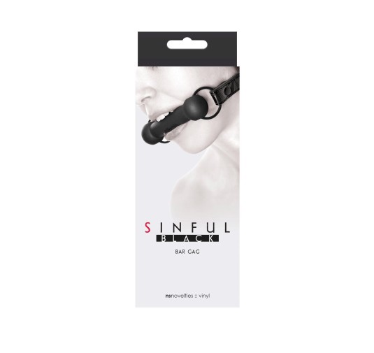 Sinful Bar Gag Black